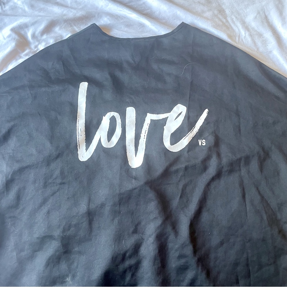 Victoria's Secret Black Love Dressing Gown